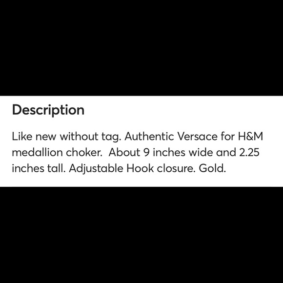 VERSACE FOR H&M GOLD MEDALLION CHOKER NECKLACE H&M CRUISE COLLECTION 2011 BN - Picture 8 of 9